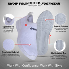 CIBEK Men's Soft and Comfortable Casual Shoes with Anti-Slip Grip