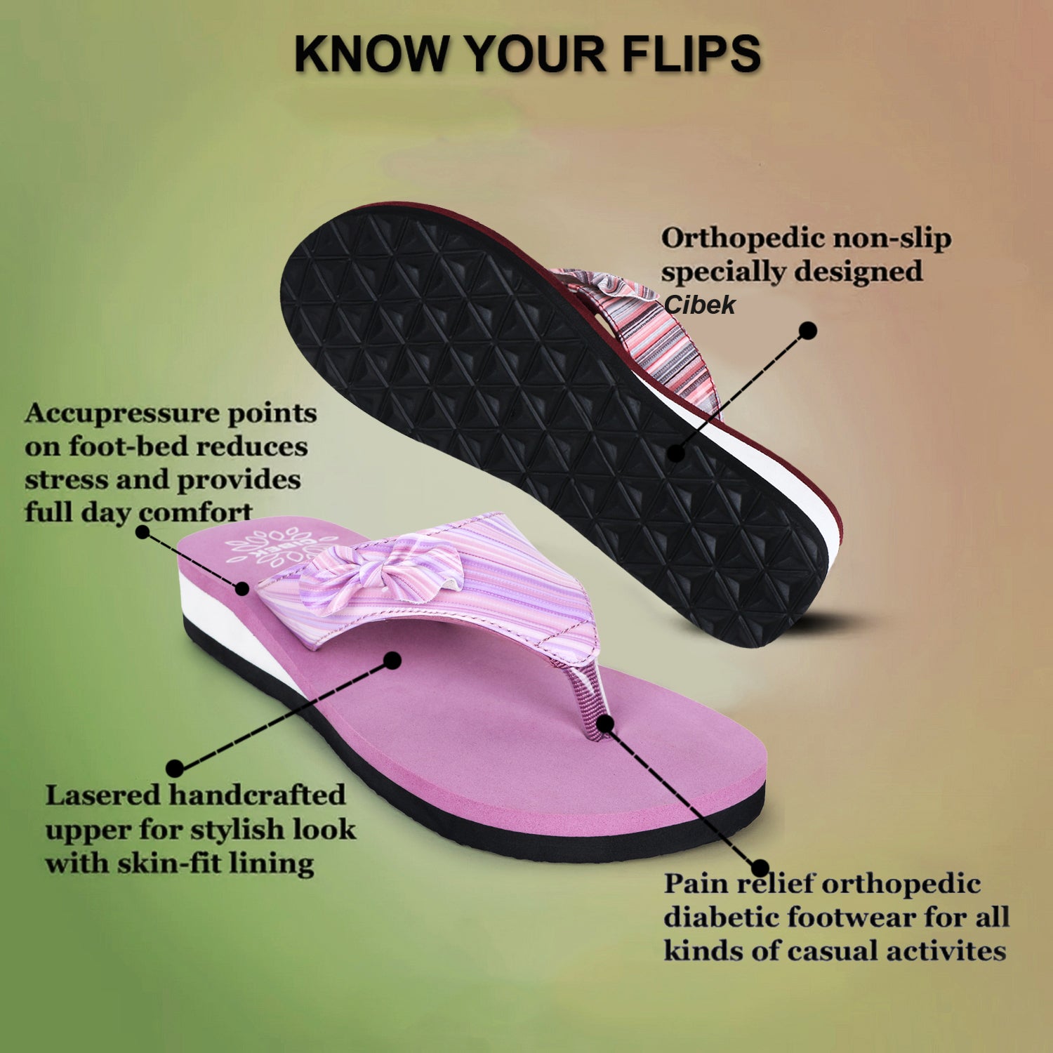 Doctor Step with Cibek Comfortable Extra Soft Daily wear Women's Heel Slippers