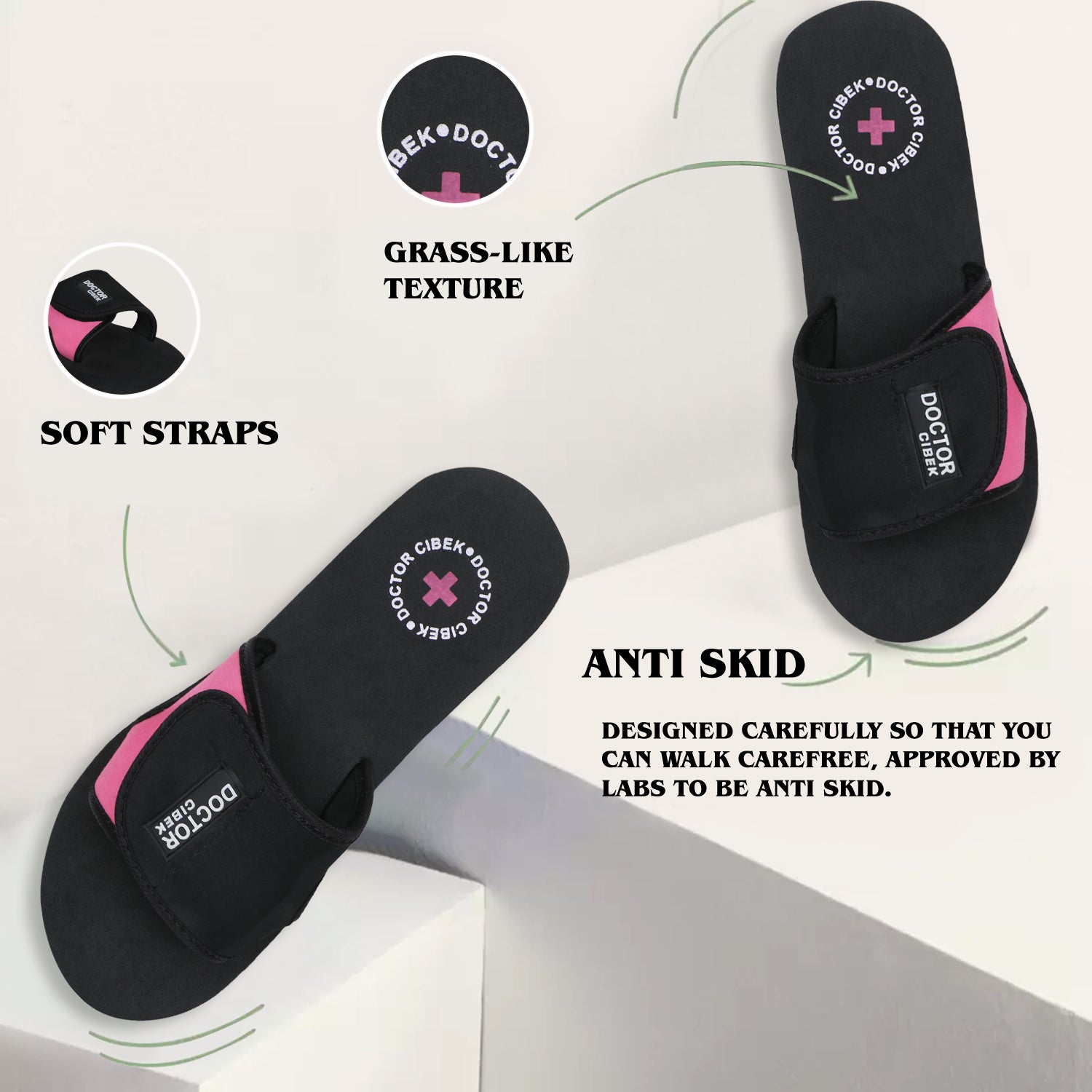 Doctor Step with Cibek Comfortable Extra Soft Daily Wear Women's Slides