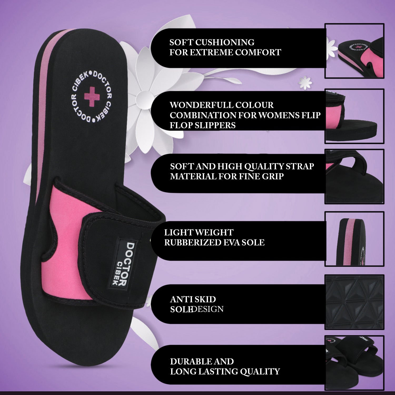 Doctor Step with Cibek Comfortable Extra Soft Daily Wear Women's Slides