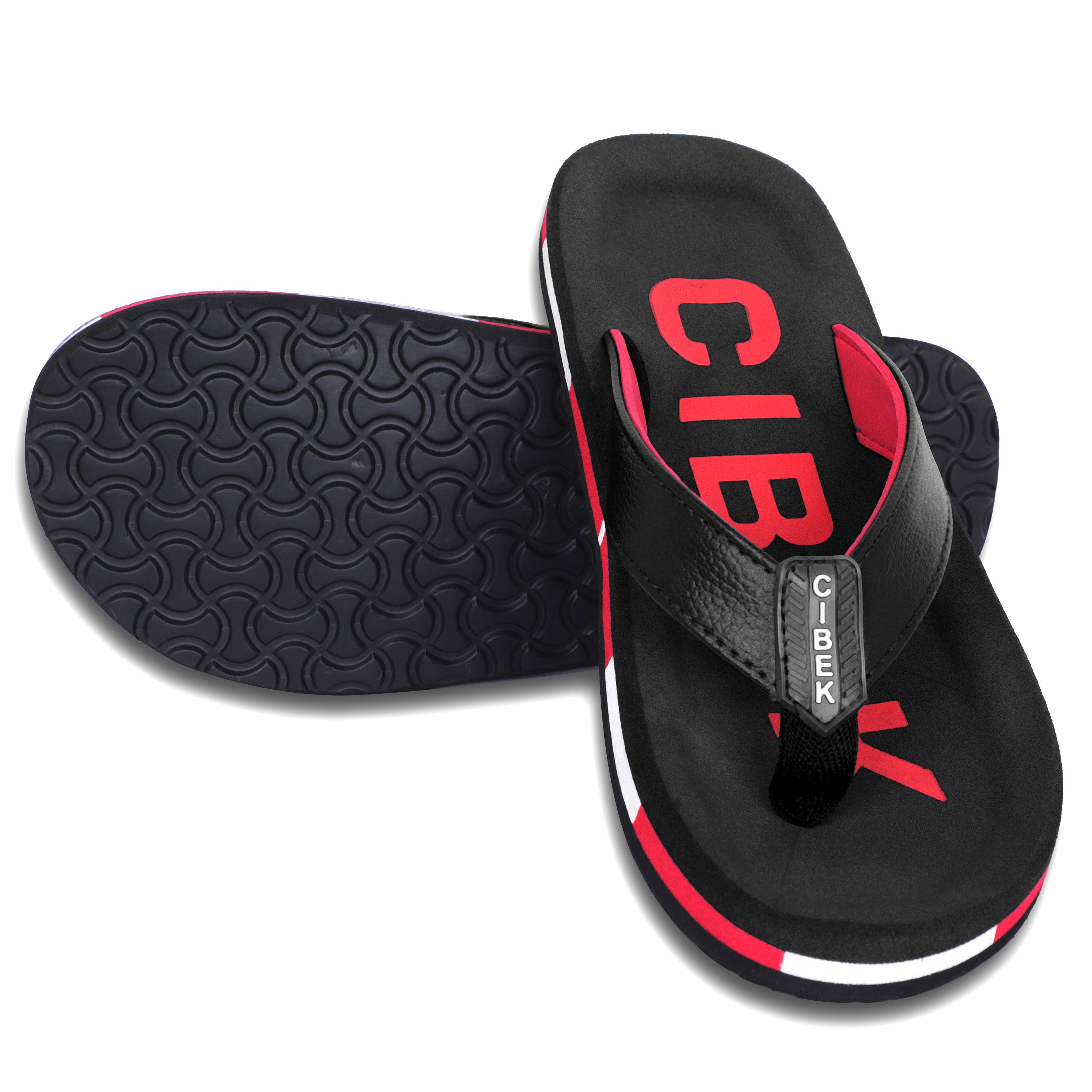 CIBEK Orthopedic Anti-Skid Lightweight Men's Flip Flops Slippers for Daily Comfort